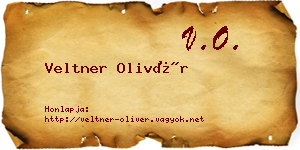 Veltner Olivér névjegykártya